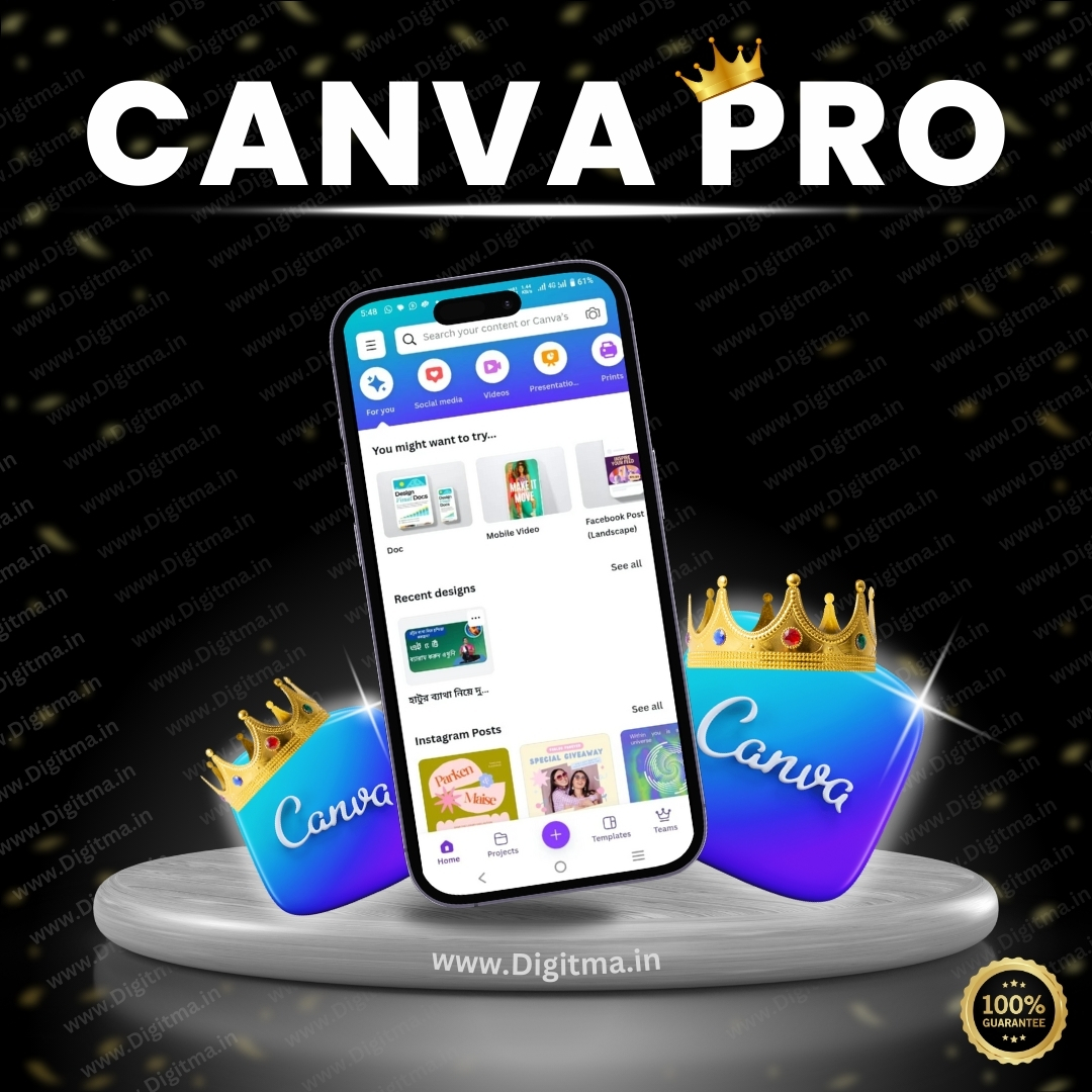 Canva Pro Mobile Dashboard